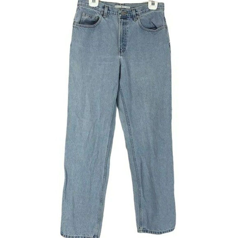 Tommy Hilfiger Women’s‎ Boyfriend Mom Wide Leg Straight Denim Blue Jeans Size 30